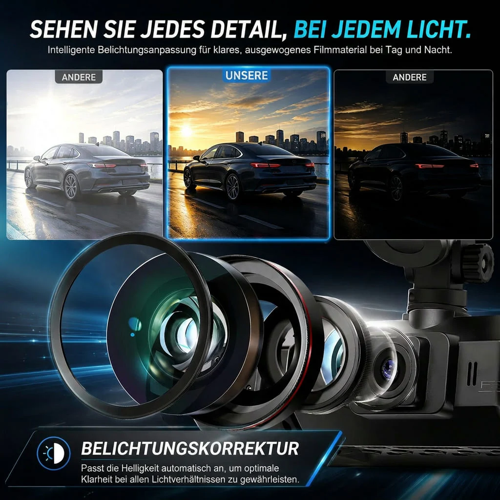 4Kanal WLAN Dashcam mit Rundumsicht | Vierwacht – Bild 7