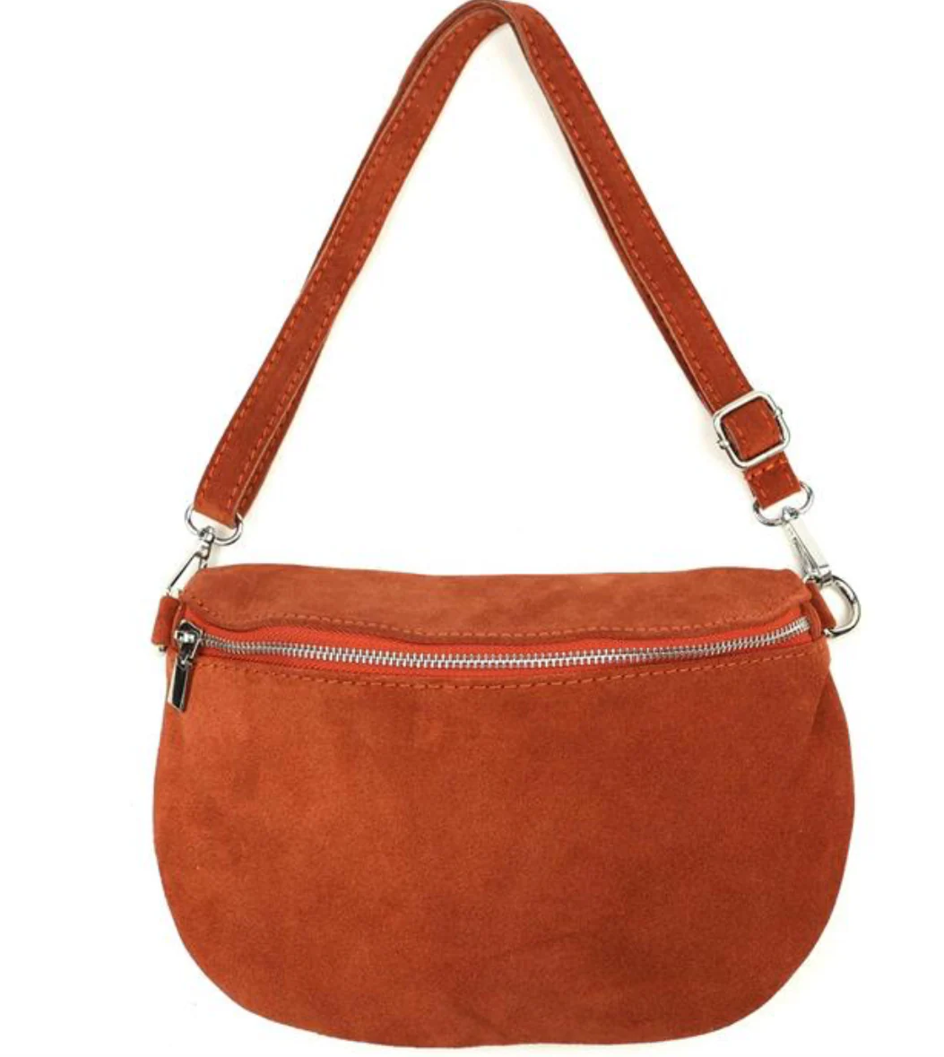 Bauchtasche WildLeder GR.L / silber – VERSCH. FARBEN