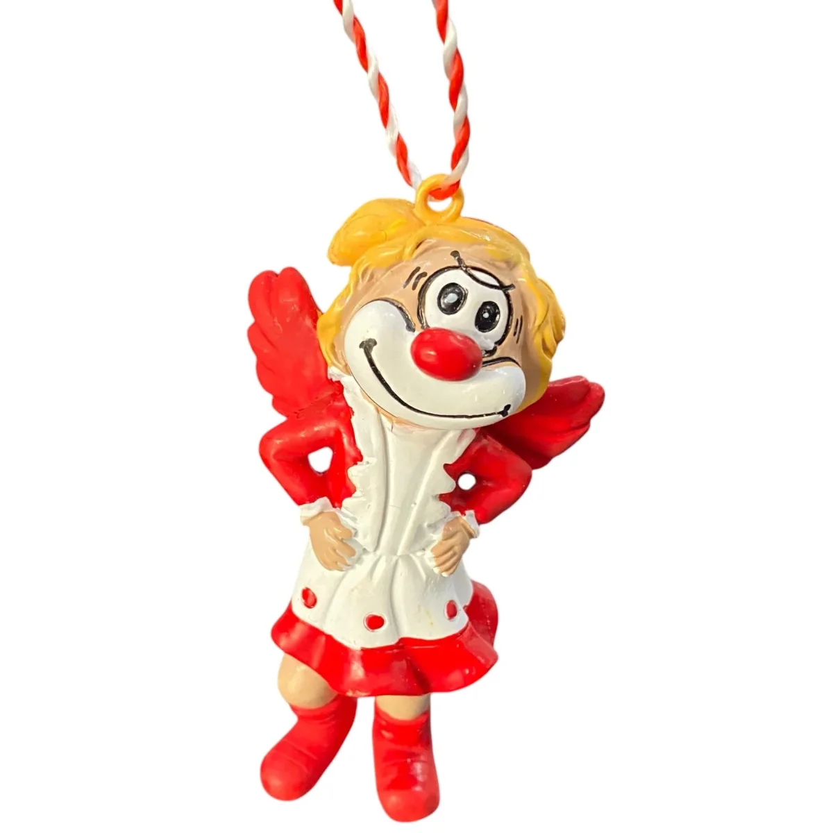 Schmitzens Karneval Deko Clown Schutzengel Hänger Mini 9 cm